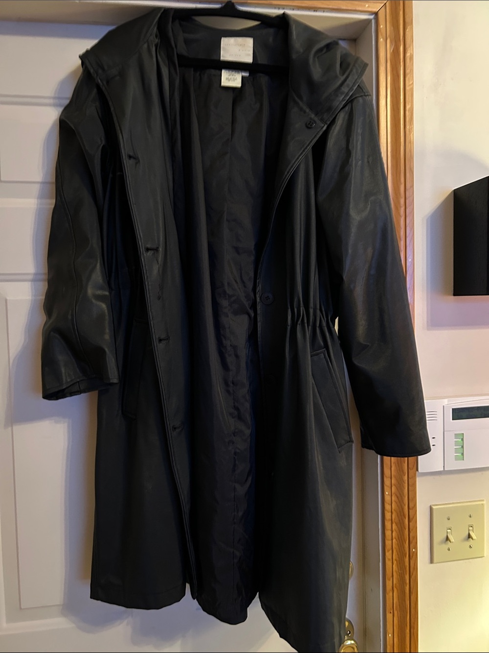 J. Jill Black Hooded Trench